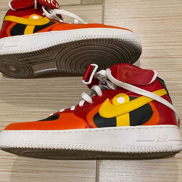 Hand painted Nike Air Force Ones “INCREDIBLE” Virgil Abloh Style - Picture 2 of 12